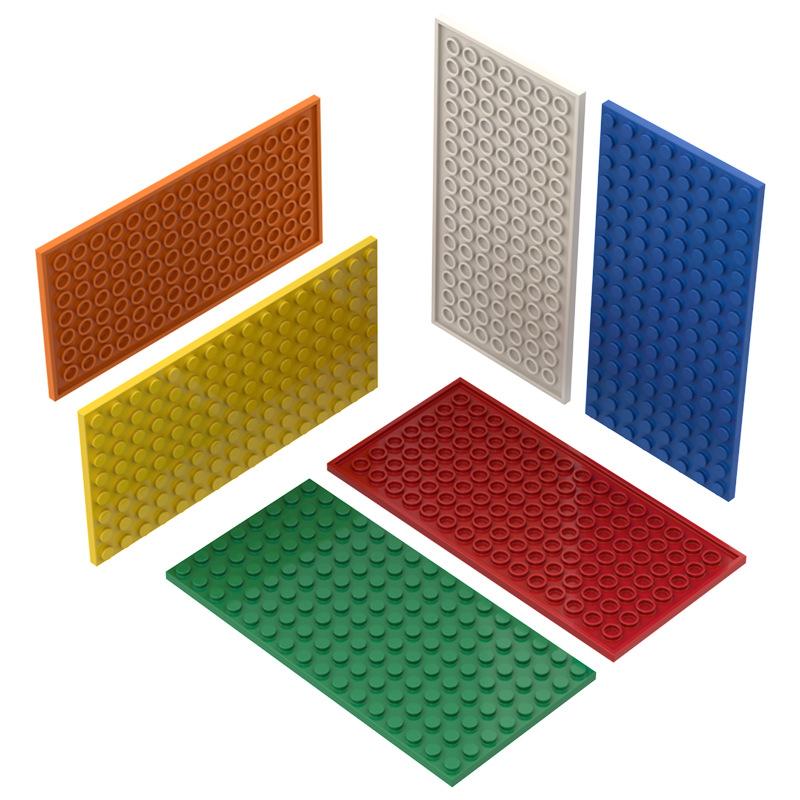 10Pcs 92438 8x16 Dots Baseplate Building Blocks Moc Plate Board Accessories Compatible with Bricks Toys Children Gift B