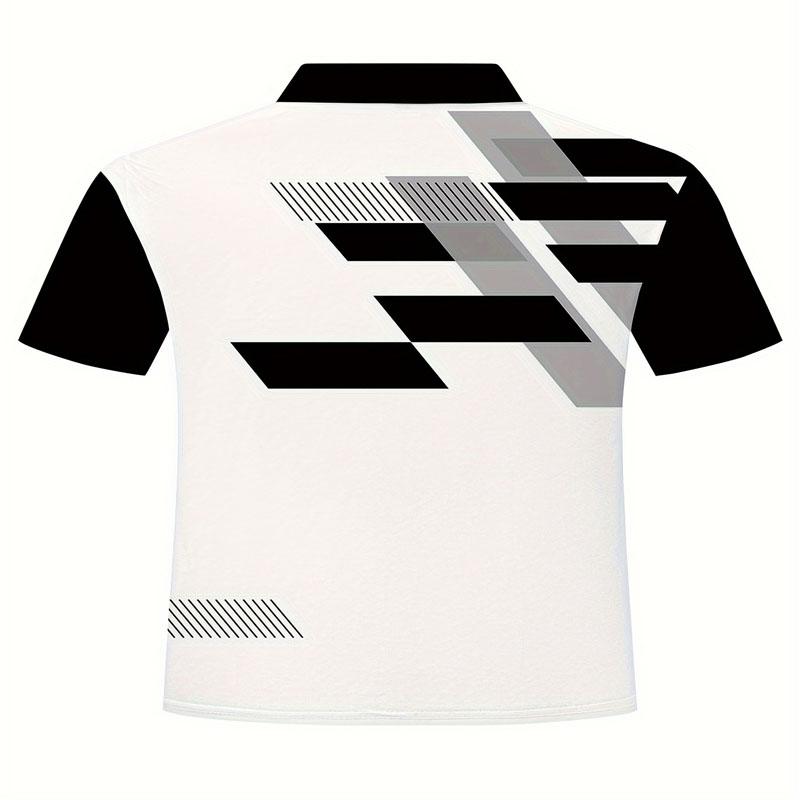 Módní rychleschnoucí pánské kontrastní polo tričko s krátkým rukávem a límečkem, ležérní styl, mírně elastický slim střih, letní top