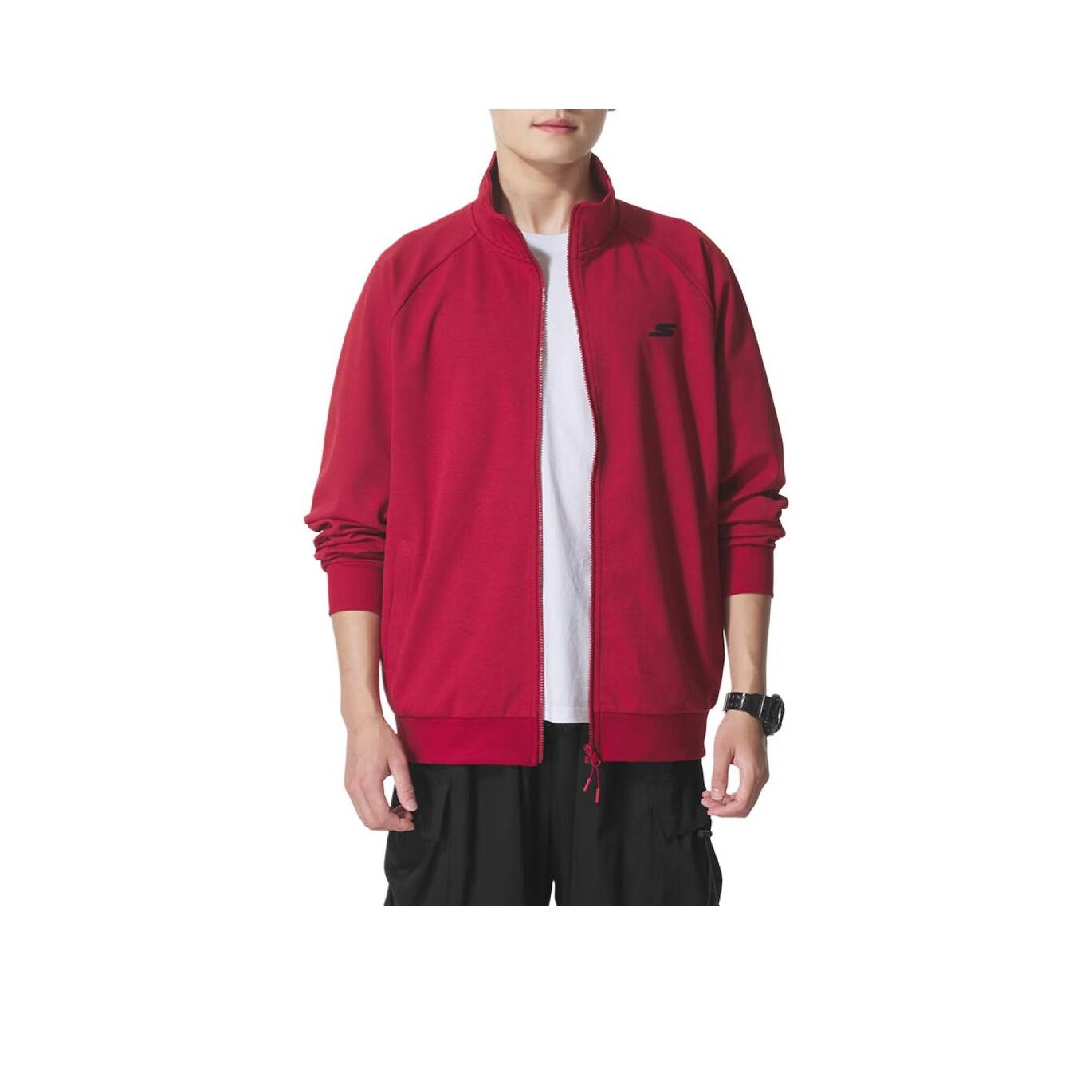 Skechers Fashion Sports Series Multi-Pocket Knitted Casual Stand Collar Jacket Unisex Jackets P225U135-00GZ XS