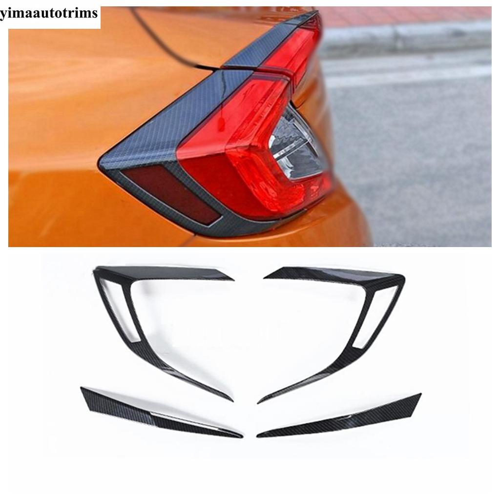 Rear Tail Light Lamp Eyebrow Eyelid Strip Decorative Sequ Cover Trim For Honda Civic Sedan 2016 - ABS Chrome Accessories