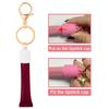 1 Pcs Practical Silicone Keychain Cap Accessories Portable Durable Holder Keyring Compatible For Lipgloss Storage And Balm Cap
