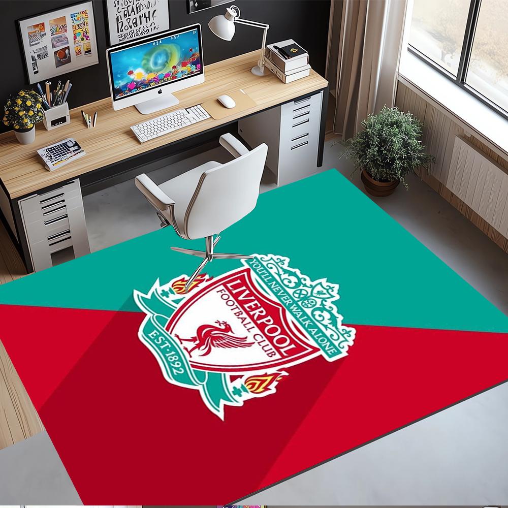 Liverpool Football Club Printed Carpet,Rug,for Office Chair Living Room Bedroom Kitchen Room Decor Gifts.