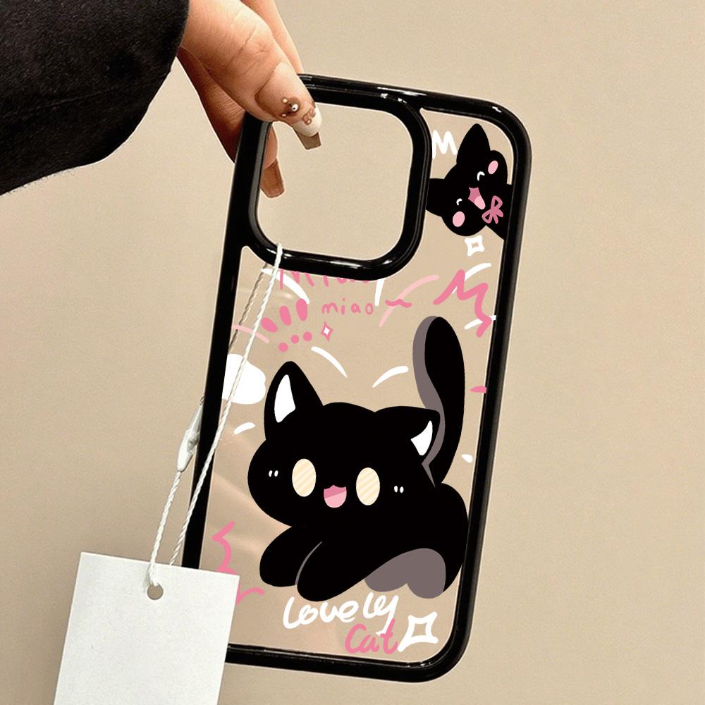 Acrylic Phone Case for iPhone 11 12 13 14 Pro 12 14 16 Pro Max for Samsung A16 A36 A56 S24 FE High-quality Painted Anti-fall Mobile Phone Case