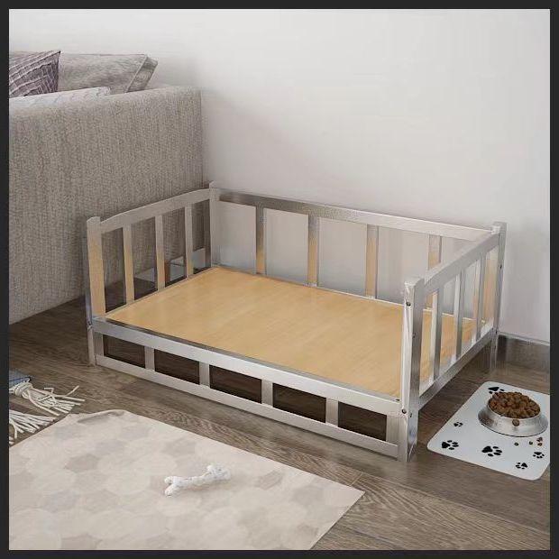 All-Season Wooden Pet Bed: Removable, Washable Dog/Cat House for Large Breeds