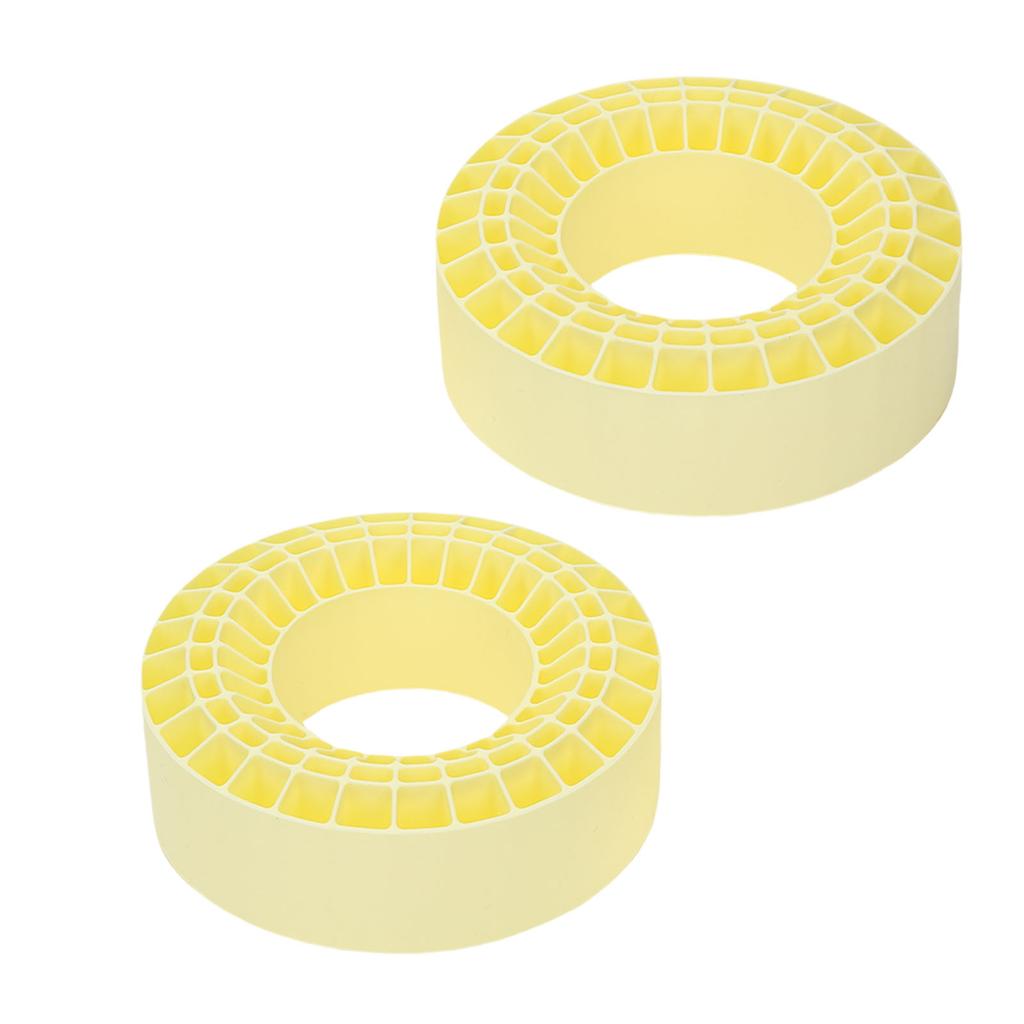 2Pcs 2.2in Silicone Tires Insert Double Layer Hollow Tires Liners for 1 10 Crawler Cars Yellow