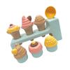 Washable Ice Cream Pretend Play Accessories Safe Educational Sand Play Set Toy For Preschooler Wheat Straw Sandpit Toy
