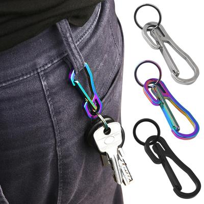 Klip na kľúčenku Rýchloupínací Nehrdzavejúci Odolný voči korózii Kompaktná veľkosť Ultraľahká Karabína Kľúč