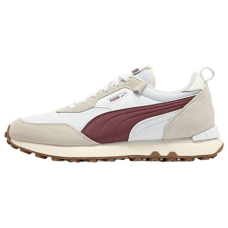 PUMA Rider FV Pop FS  White Burgundy  Unisex 391925-02 EU 38.5