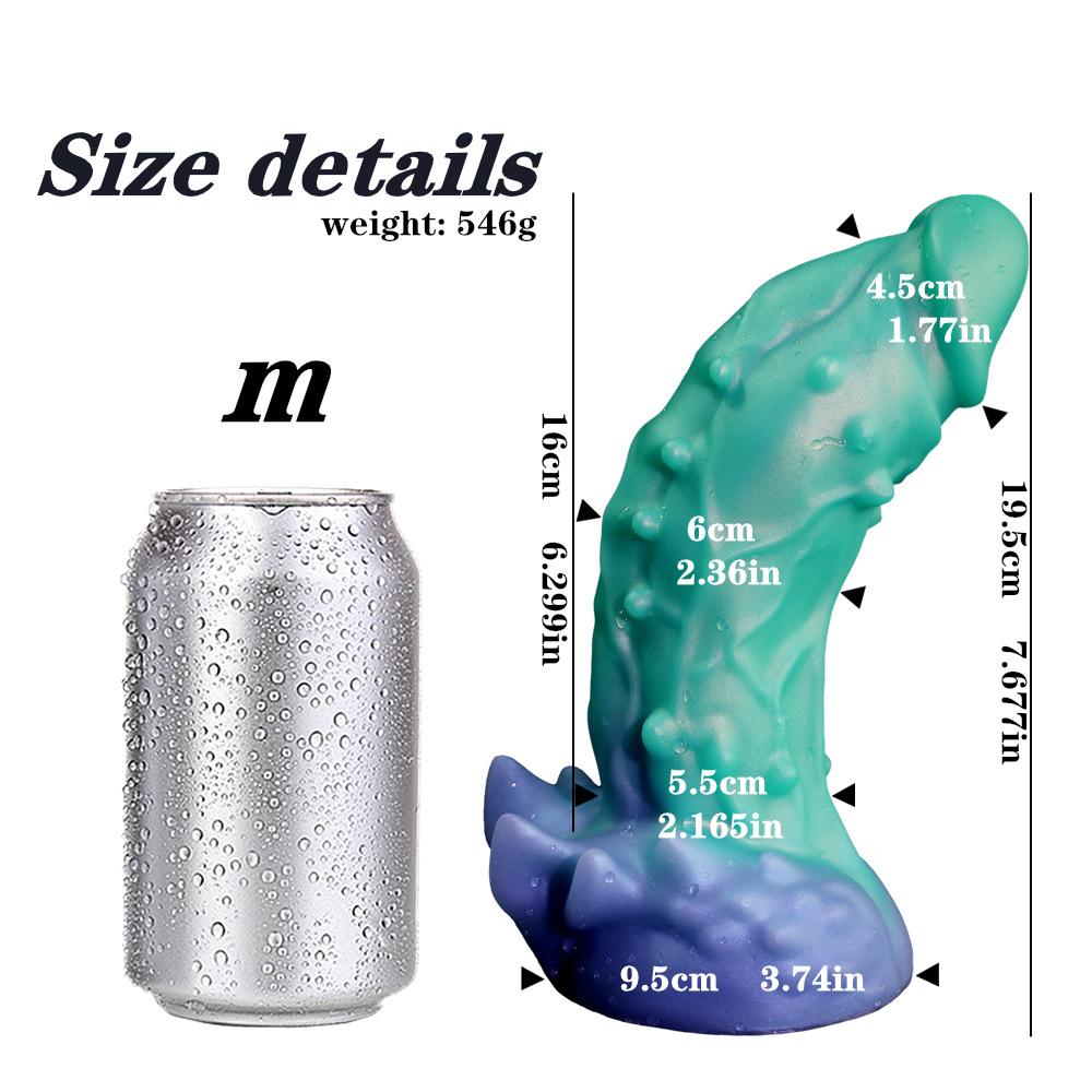 Textured Silicone Dildo for Women - Bumpy Surface G-Spot Stimulator, Soft Realistic Penis Toy, Easy Orgasm Adult Sex Toys