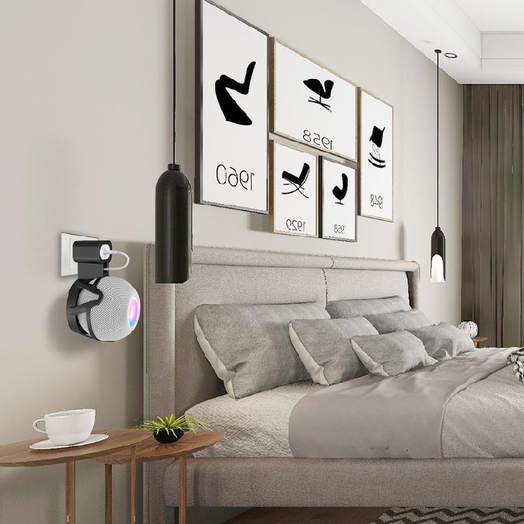 Wall Mount Stand Hanger Smart Speaker Outlet Holder Space Saving Bracket Cable