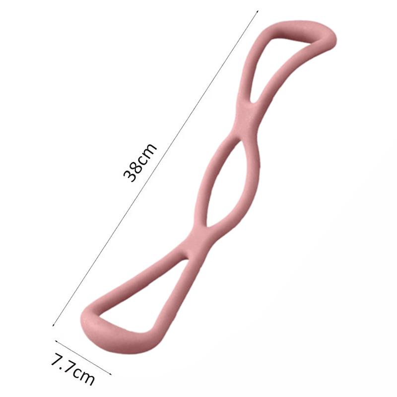 8-Wort-Spanner Offene Schulter Schönheitsrücken-Artefakt Spannseil Elastisches Band Heimfitness Damen Yoga-Ausrüstung Acht Seile