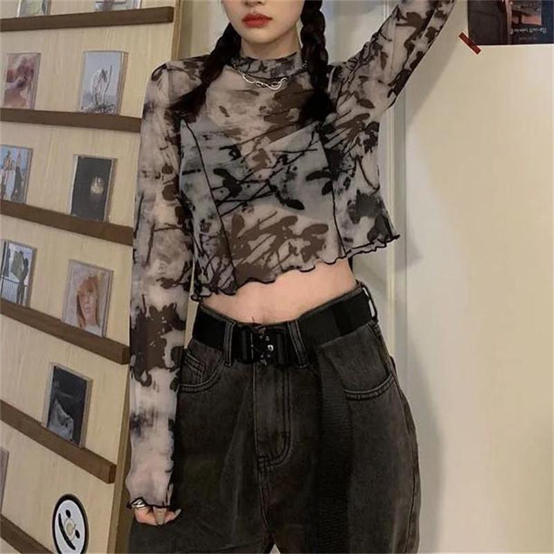 T Shirt Short Sleeve Polyester Print Dyeing Slim Fit For Women