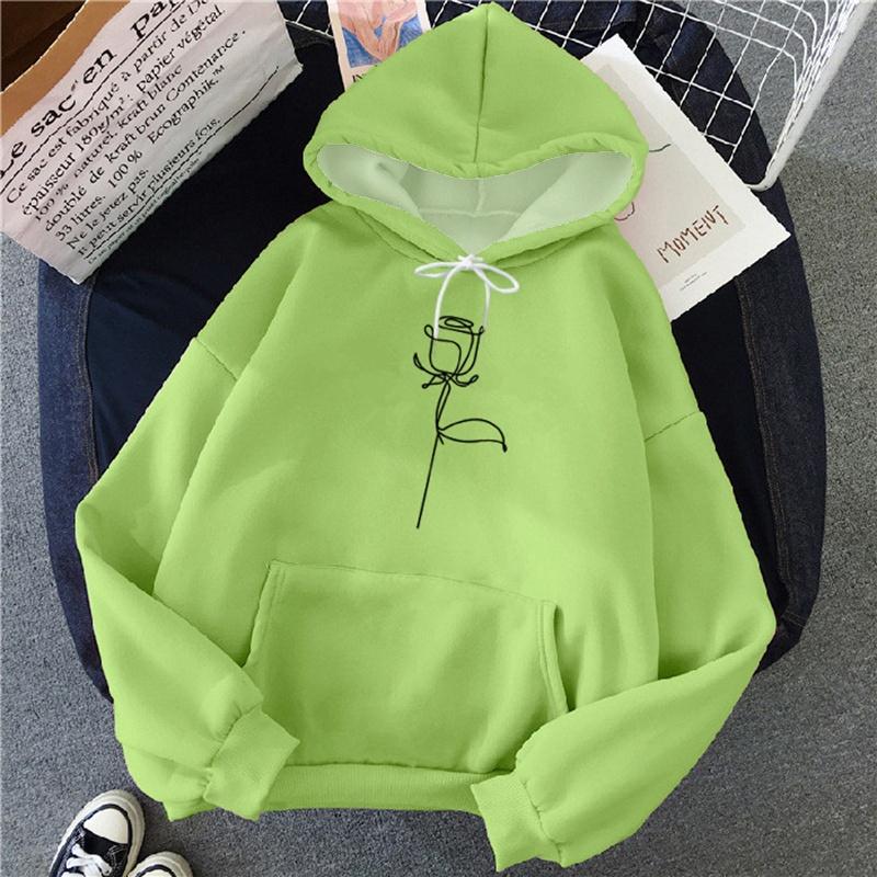 2025 Autumn/Winter Fashionable Flower 3D Printed Women's Hoodie Sports Harajuku Casual Loose Comfortable Daily Long Sleeve Top