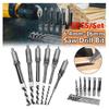 Premium 4-piece Square Hole Drill Set Durable Woodworking Mortise Bits