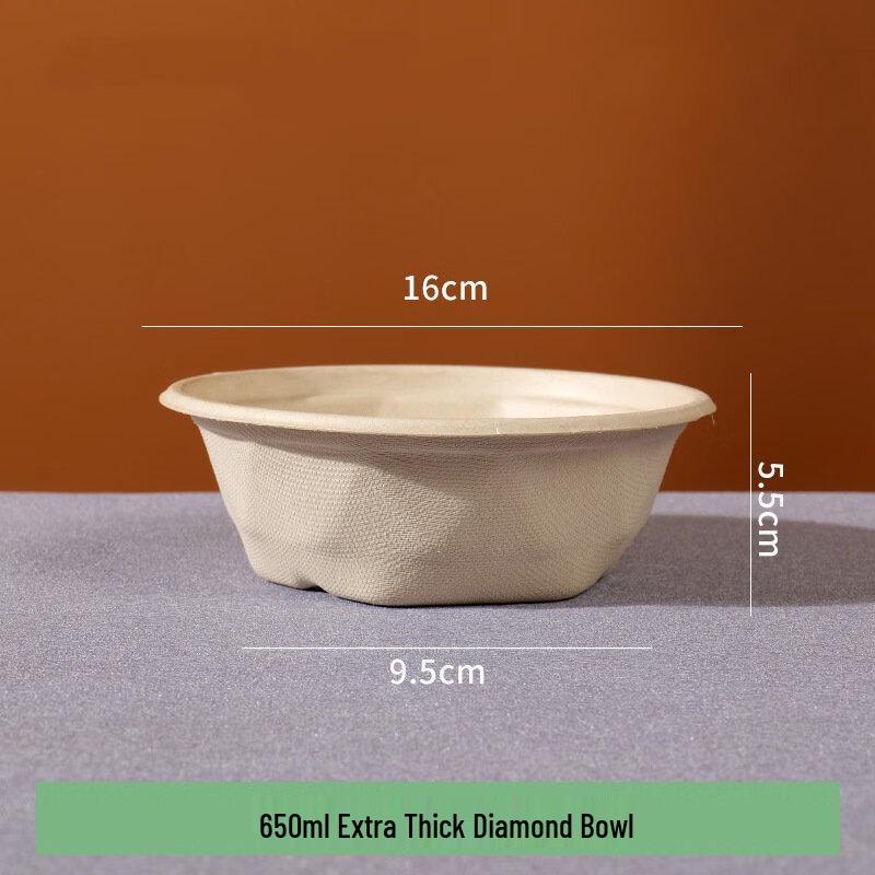 ZISIZ Disposable Paper Bowl with Lid