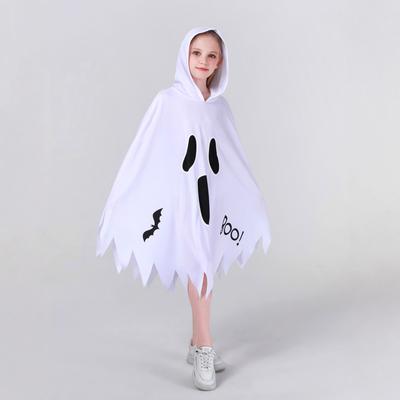 Halloween Kinder Kostüm Männer und Frauen Leuchtend Weiß Schreiende Fratze Geist Umhang Party Verkleidung Umhang Tanz