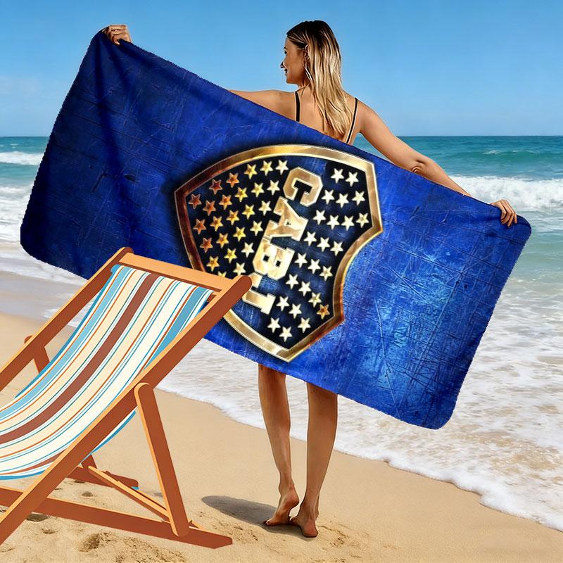 Boca Juniors Print Strandtuch, Großes Weiches Schnelltrocknendes Handtuch für Strand Camping Schwimmen