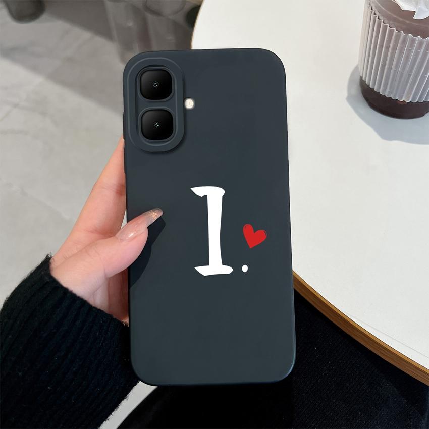 For Infinix Smart 10 9 8 7 GT 30 Pro Fashionable Lucky 26 Letters Phone Case Soft Matte Silicone High Quality Anti Drop Shell For Infinix Bumper Cover