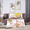 Cartoon L-Lulu Pig  Blanket  Soft Fashion Plush Bedding Throws For Couch Chair Decorative Flannel Bedspread Bed Cover