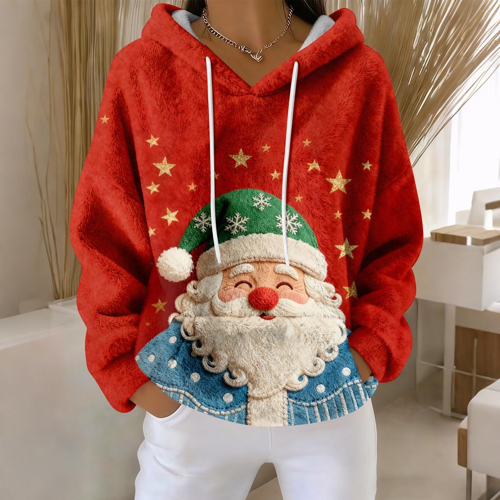 Dámské mikiny Oversized Zimní Plyšové Roztomilé Mikiny Pulovr Trendy Podzimní Zimní Oblečení