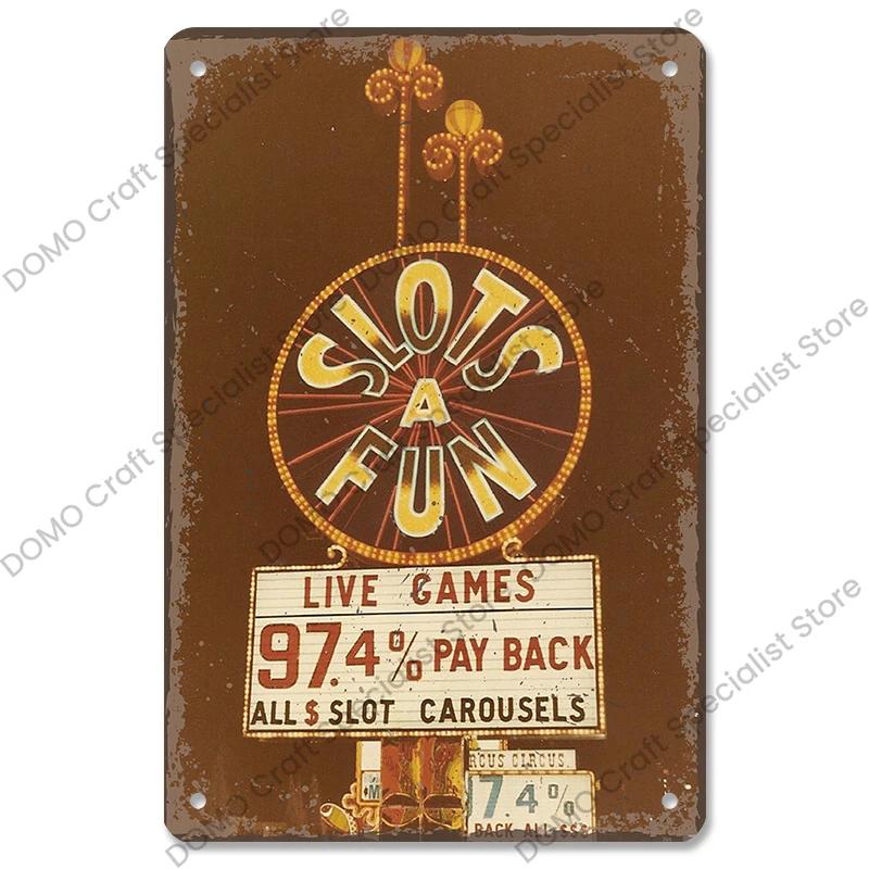 Vítejte v Las Vegas Plaque Plechové cedule Vintage Nevada Casino Kovový plakát Nástěnná dekorace pro Bar Club Man Cave