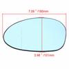 Blue Left Side View Wing Heated Mirror Glass Fits BMW M3 E46 E82 E85 E90 E91 LH