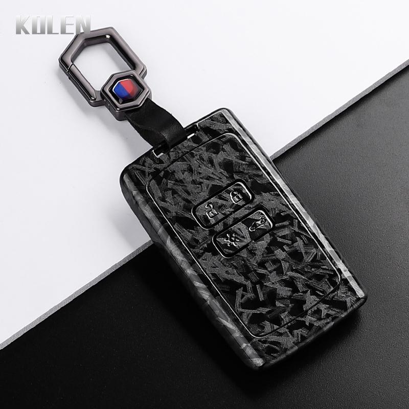 

ABS Carbon Fiber Car Key Case Cover For Renault Koleos Captur Megane Clio Scenic Talisman Arkana For Dacia Sandero Protected Fob