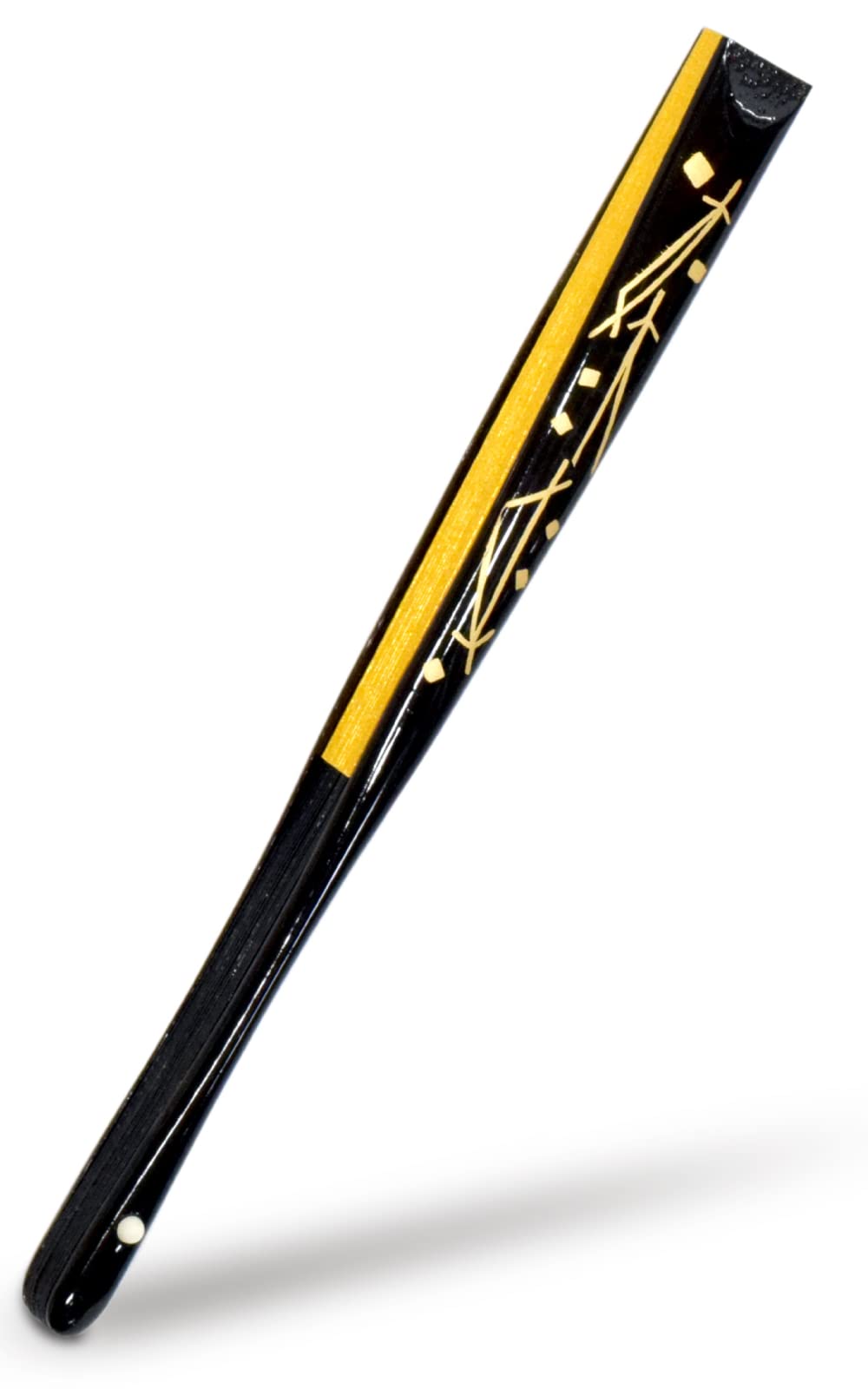 

Киотский веер для томесодэ с золотом и серебром Сделано в Японии Лак [Ай Ай] (Томесодэ) Дизайн маки-э, в коробке, (черный (Сосновые иглы))