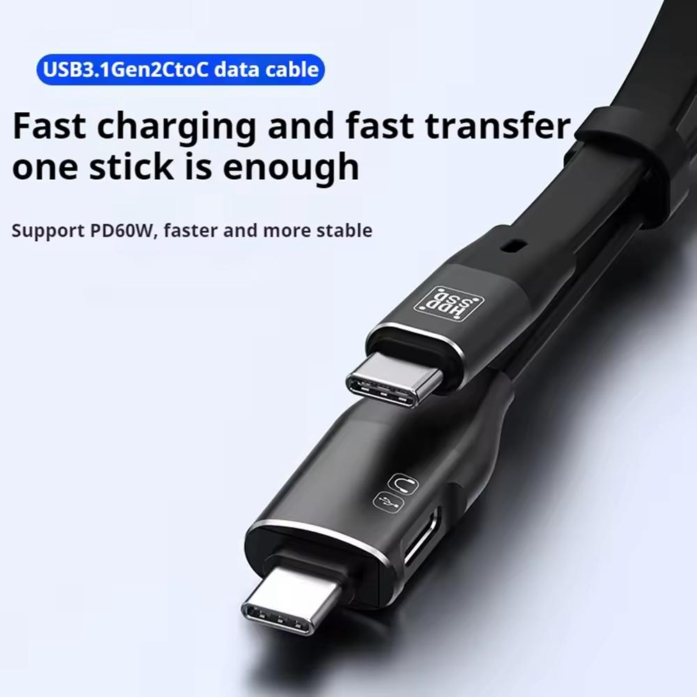 3.1 Gen2 OTG Dual Type-C Cable 1000MB/S Data Transfer TF Card Reader Multi-Function Adapter Cable