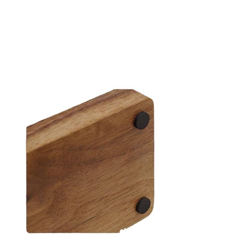 Vintage Wooden Desktop Pen & Phone Holder - Multifunctional Stationery Organizer