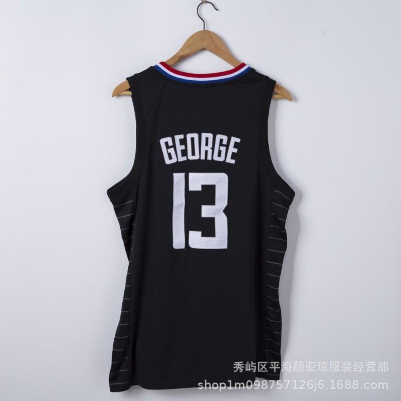 Embroidered NBA Clippers Jersey Paul George 13 Basketball Uniform Shirt Men Women Sportswear