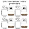 4pcs Flower Lion Pattern All-in-one Duvet Cover SetSoft Breathable Stylish Bedding for Your Bedroom or Guest Room - All-Season