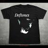 Vtg Stil Deftones Katze Musik Kurzarm Schwarz Farbe Shirt Kv41281 Vintage Weich Atmungsaktiv Grafik Streetwear