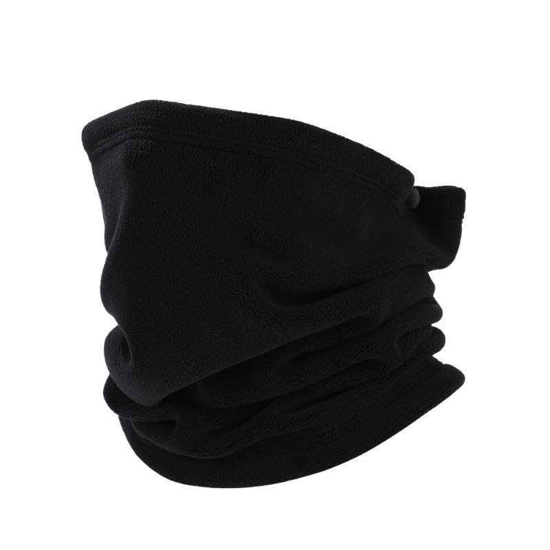 

Winter Scarf Unisex Thickened Neck Cover Outdoor Cycling Mask Versatile Extended Neck Cover Scarf чёрный