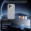 For iPhone 17 Pro Magnetic Case Skin Touch TPU Acrylic Phone Back Cover