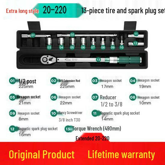 Taiwan Baodelili High Precision Adjustable Torque Wrench for Spark Plugs and Tires