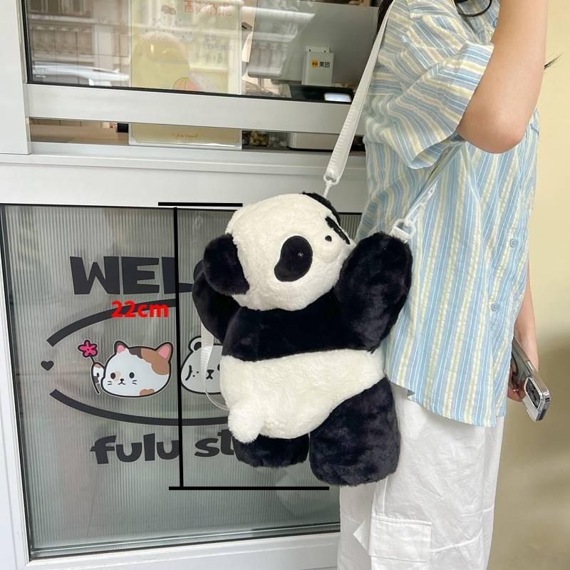 Panda Plush Adorable School Bag Versatile Carry Material Children Teens Bags