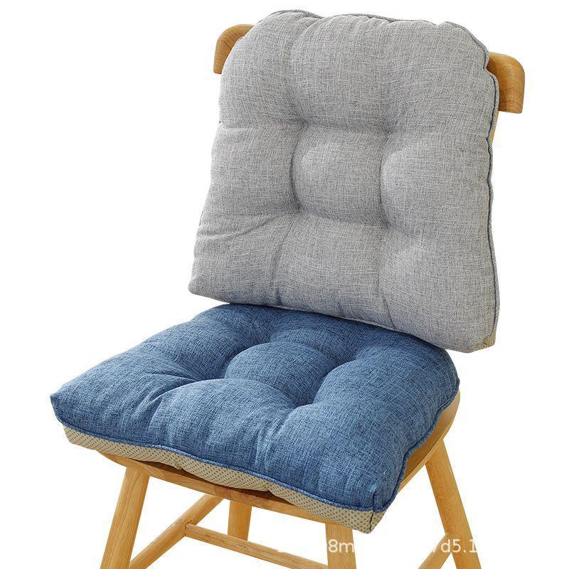 Comfort Linen & Plush Seat Cushion for Dining, Office, or Student Chairs