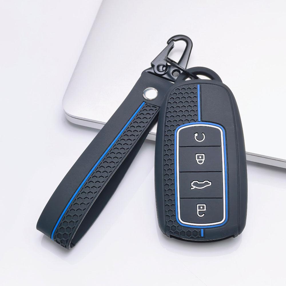 Silikon Schlüsselanhänger Hülle Schlüsselanhänger für Chery Tiggo 8 Pro Tiggo 7 Pro Omoda C5 Arrizo 8 für Exeed TXL TX LX VX Kratzschutz Stoßfest