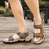 39-47 Herren Sandalen Sommermode Leichte Casual Leder Glockenschuhe Große Größe Sandalen