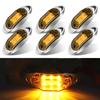LED Sidomarkeringsljus 6 LED Lastbils Positionsljus 12V