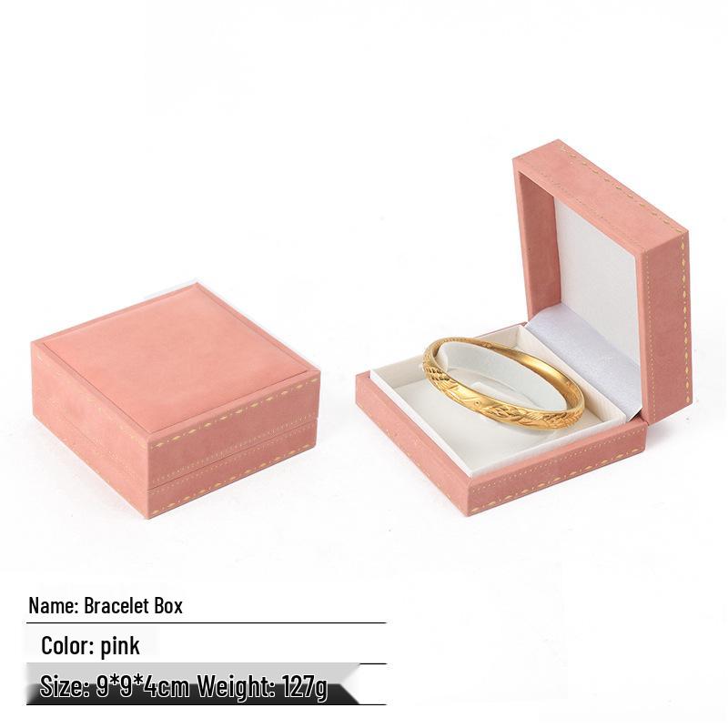 Elegant Italian Hot Stamping Lace Jewelry Box for Bracelets, Pendants, Necklaces, and Rings