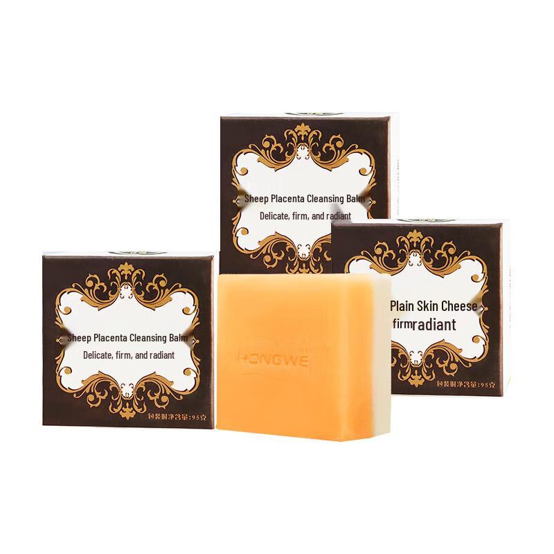 

Hongwei Sheep Placenta Lanolin Soap Bars (3x95g)