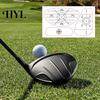 Golfschwung Haltungskorrektur Aufkleber 50 Stück Impact Tape Etiketten Verbessern Sie die Genauigkeit Dünn für Schläger Und Distanz Aufkleber Eisen Holz Fairway Treffpunkt