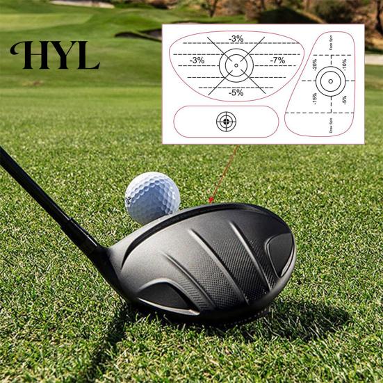 Golfschwung Haltungskorrektur Aufkleber 50 Stück Impact Tape Etiketten Verbessern Sie die Genauigkeit Dünn für Schläger Und Distanz Aufkleber Eisen Holz Fairway Treffpunkt
