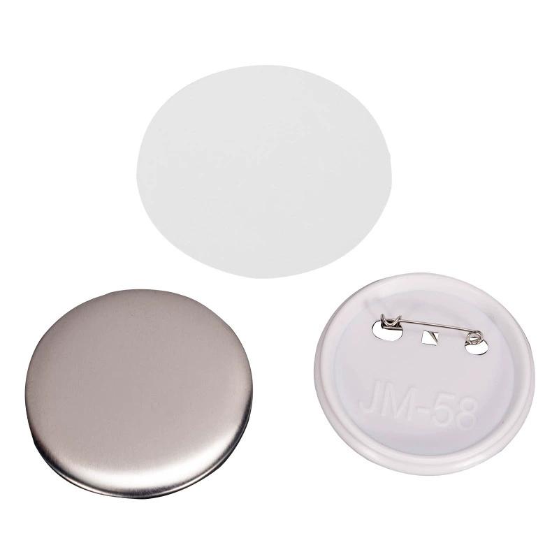 100pcs DIY Button Part Supplies 58mm For Button Maker Machine Round Metal Pin Badge