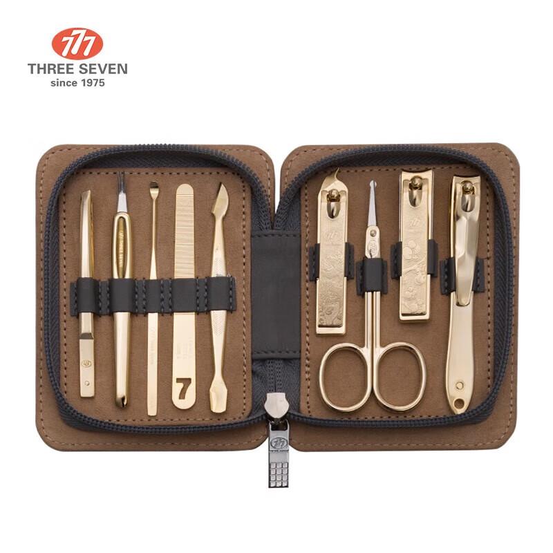 777 Three Seven 9-Piece Stainless Steel Nail Clipper & Grooming Set
