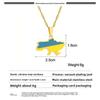 Ukraine Map Pendant Ukraine Map Pendant Necklace Stainless Steel Ethnic Style Metal Pendant