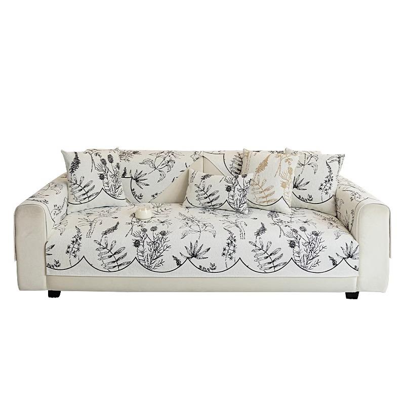 French Sofa Cushion Universal In All Seasons  New Non-Slip Seat Cushion Advanced Sense Anti-Cat Scratch Sofa Cover Cloth Towel