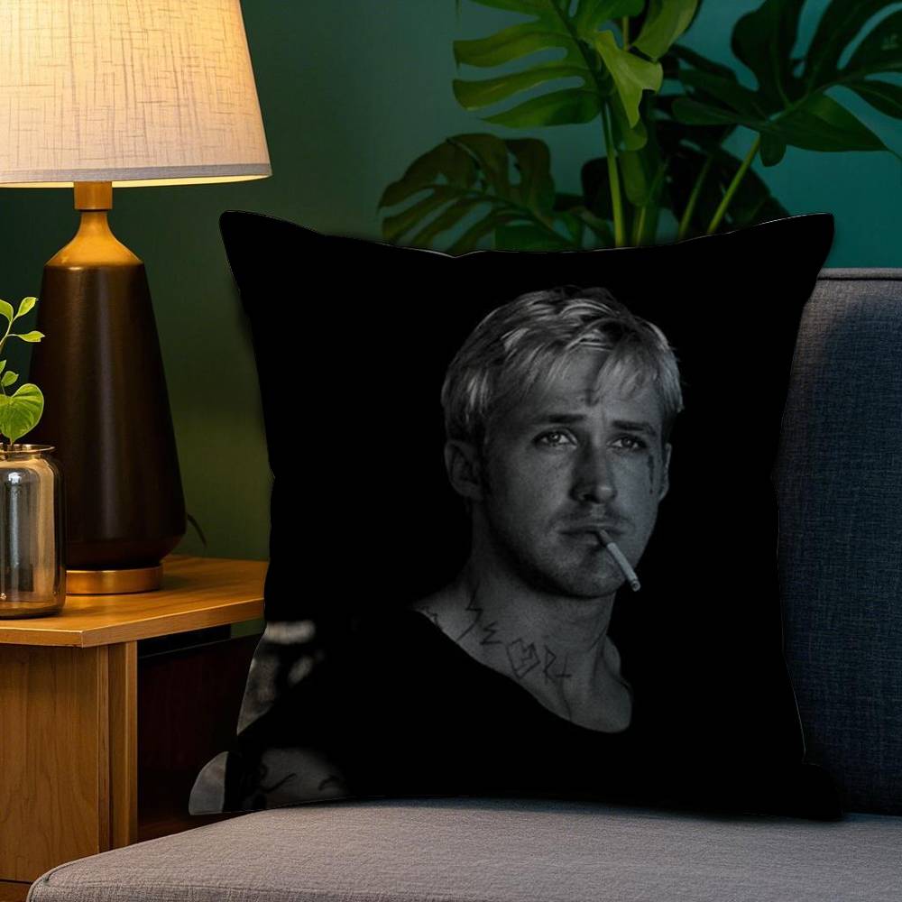 Singer RRyan GoslingS Pillow Case Sofa Living Room Bedroom Doublesided Printing Square Cushion Nap Time Pillow Case 30x30cm